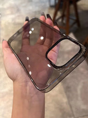 Ultra-Thin Transparent Hard Glass Case For iPhone