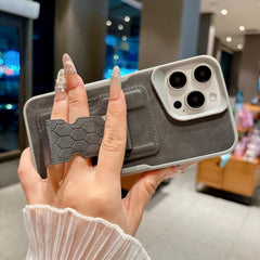 Business Leather Texture with Card Holder Slot and Stand Phone Case For iPhone