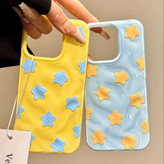 Meteorite Lattice Star Phone Case For iPhone with Bracelet