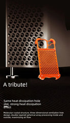 Honeycomb Metal Aluminum Alloy Heat Dissipation Bumper Phone Case for iPhone