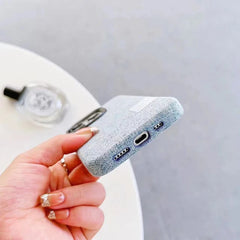 Premium Flax Linen Fabric MagSafe Case For iPhone | Textured Cotton Canvas Alloy Lens Phone Cover