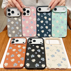 Aesthetic Textured Floral iPhone Case | Vintage Garden Pattern Matte Protective Cover