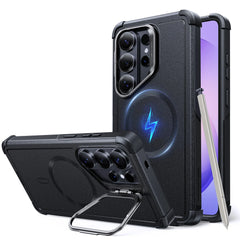 Transparent MagSafe Kickstand Case for Samsung S26 Ultra |  Military-Grade Protection Phone Cover