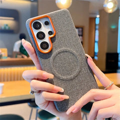 Fabric Magnetic Phone Case For Samsung