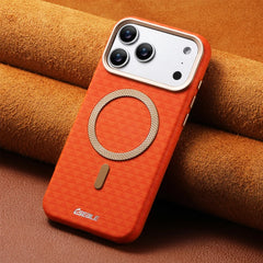Geometric Textured MagSafe Case For iPhone | Metal Lens Phone Cover