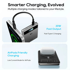 Kuulaa Qi2 Magsafe Power Bank 10000mah | 15W Magnetic Charging | 20W Wired Charge