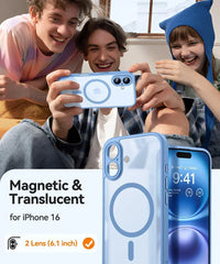 Magnetic Matte Translucent Armor Shockproof Case For iPhone | MagSafe Phone Cover