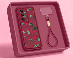 Little Cherry Pattern Lanyard Phone Case for Samsung Galaxy