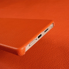 Lychee Grain Genuine Leather Case For Samsung Galaxy