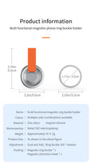 Strong Magnetic Finger Ring Stand for Phone | 360 Degree Rotation Magnet