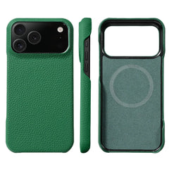 Cowhide Leather Magnetic Magsafe Phone Case for iPhone