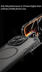Magnetic Shockproof Case for iPhone | Rugged Matte Translucent Protective Cover