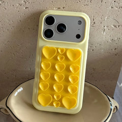 Cute 3D Heart Suction Cup Silicone Case for iPhone