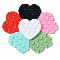 Heart-Shaped Silicone Suction Pad