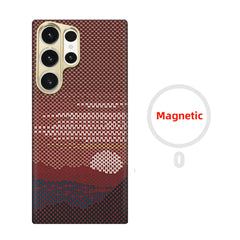 Aramid Kevlar Carbon Fiber Case for Samsung Galaxy | Ultra-Thin Magnetic Cover | Matching Ring Grip Bundle