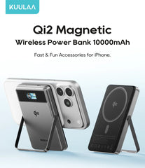 Kuulaa Qi2 Magsafe Power Bank 10000mah | 15W Magnetic Charging | 20W Wired Charge