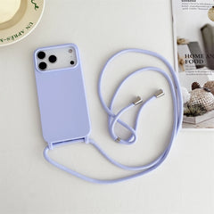 Crossbody Lanyard Cord Liquid Silicone Soft Case for iPhone