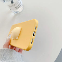 3D Squishy Animal Toy TPU Cover For iPhone