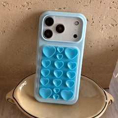 Cute 3D Heart Suction Cup Silicone Case for iPhone