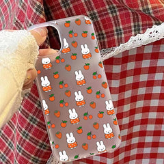 Anime Cute Matte Clear Frosted Shockproof phone Case iPhone