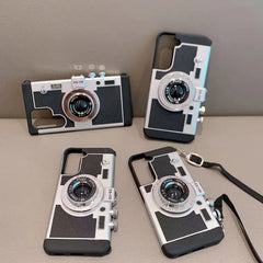 Samsung Galaxy Emily in Paris 3D Retro Camera Phone Case with Lanyard