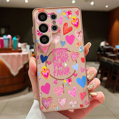 Heart Pattern Magnetic Phone Case For Samsung Galaxy