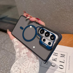 Flip Metal Lens Holder Case for Samsung Galaxy