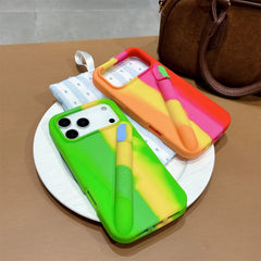Silicone Phone Case with Hidden Compartment For iPhone