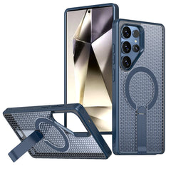 Heat Dissipation Folding Stand Magnetic Phone Case For Samsung Galaxy