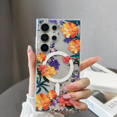 Multicolor Flower Case for Samsung Galaxy | Transparent Cover