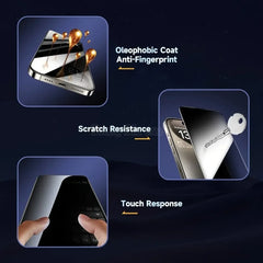 (Pack of 3) Privacy Tempered Glass with Installation Kit for iPhone