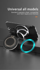Double-Sided MagSafe Phone Ring Holder | Magnetic 360° Rotation Grip and Stand