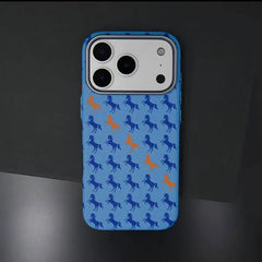 Galloping Horse Carbon Fiber Phone Case for iPhone