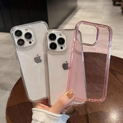Sparkly Glitter Case for iPhone | Slim Clear Transparent Soft TPU Shockproof Bling Phone Cover