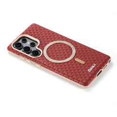 Faux Leather Magnetic Phone Case For Samsung Galaxy