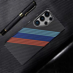 Carbon Fiber Phone Case for Samsung Galaxy | Magnetic case with Metal lens frame