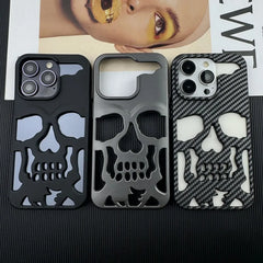 Cool Skull Ghostface Hollow Cooling Case for iPhone | Plating Finish Breathable Back Cover