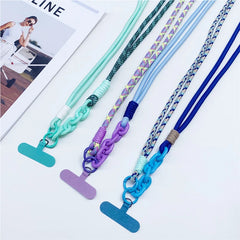 Universal Multi-Functional Phone Lanyard Strap | Adjustable Sport Braided Neck Rope &amp; Crossbody Shoulder Sling with Secure Anti-Loss Case Tab