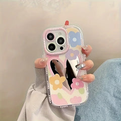 Cute Flower Mirror Phone Case For iPhone