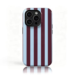 Burgundy Style Patterned Double-Layer Phone Case for iPhone
