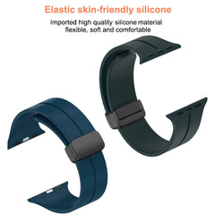 Unisex Magnetic Buckle Silicone Sport Band for Apple Watch