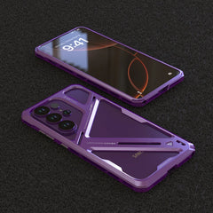 Metal Armor Frame Aluminum Alloy Back Cover for Samsung