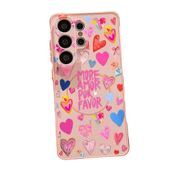 Heart Pattern Magnetic Phone Case For Samsung Galaxy