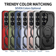 Heavy Duty Armor Rigged MagSafe Phone Case for Samsung Galaxy with Kickstand
