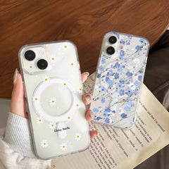 Flower Magnetic Magsafe Phone Case For iPhone