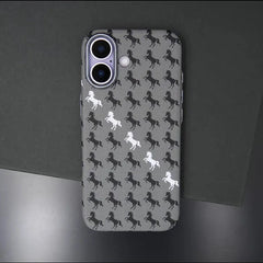 Galloping Horse Carbon Fiber Phone Case for iPhone