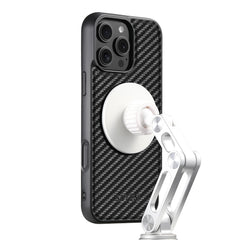 Premium Leather MagSafe Case with 360 Rotating Ring Stand for iPhone