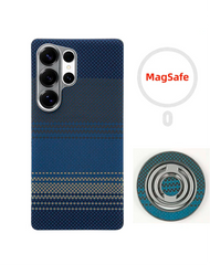 Aramid Kevlar Carbon Fiber Case for Samsung Galaxy | Ultra-Thin Magnetic Cover | Matching Ring Grip Bundle