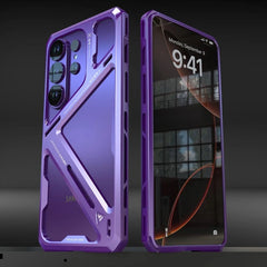 Metal Armor Frame Aluminum Alloy Back Cover for Samsung