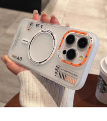 Matte Magnetic Phone Case with Metal Lens For iPhone